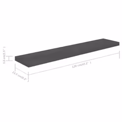VidaXL 323799 shelve MDF, Metal Grey - Additional view 6