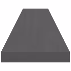 vidaXL 4x Floating Wall Shelves High Gloss Grey 120x23.5x3.8 cm MDF Display
