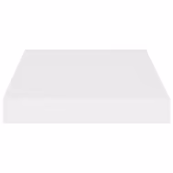 vidaXL 2x Floating Wall Shelves White MDF Display Ledge Hanging Wall Rack - Additional view 4