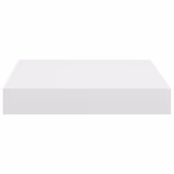 vidaXL 2x Floating Wall Shelves White MDF Display Ledge Hanging Wall Rack - Additional view 5