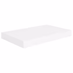 vidaXL 4x Floating Wall Shelves White 40x23x3.8 cm MDF Display Bookcase Ledge - Additional view 4
