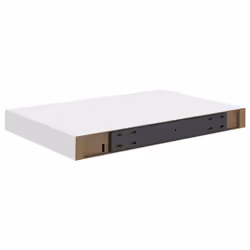 vidaXL 4x Floating Wall Shelves White 40x23x3.8 cm MDF Display Bookcase Ledge - Additional view 7