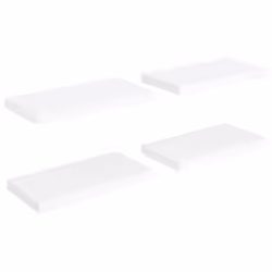 vidaXL 4x Floating Wall Shelves White 50x23x3.8 cm MDF Display Bookcase Ledge