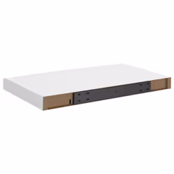 vidaXL 4x Floating Wall Shelves White 50x23x3.8 cm MDF Display Bookcase Ledge - Additional view 7
