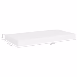 vidaXL 4x Floating Wall Shelves White 50x23x3.8 cm MDF Display Bookcase Ledge - Additional view 9