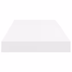 vidaXL 2x Floating Wall Shelves White 60x23.5x3.8 cm MDF Display Hanging Rack - Additional view 4