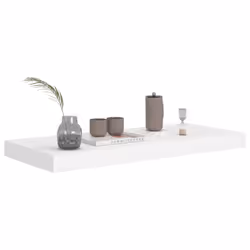 vidaXL 4x Floating Wall Shelves White 60x23.5x3.8 cm MDF Display Hanging Rack
