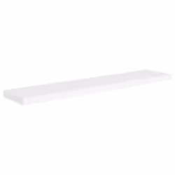 vidaXL 4x Floating Wall Shelves White 120x23.5x3.8 cm MDF Display Hanging Rack