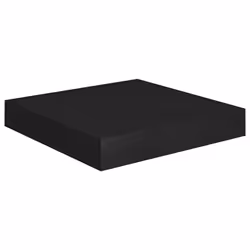 vidaXL 4x Floating Wall Shelves Black MDF Display Ledge Hanging CD Rack Board - Additional view 3