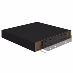 vidaXL 4x Floating Wall Shelves Black MDF Display Ledge Hanging CD Rack Board - Additional view 6