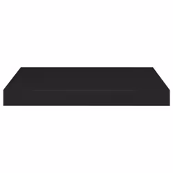 vidaXL Floating Wall Shelf Black 40x23x3.8 cm MDF Display Book Hanging Rack
