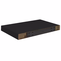 vidaXL Floating Wall Shelf Black 40x23x3.8 cm MDF Display Book Hanging Rack - Additional view 6