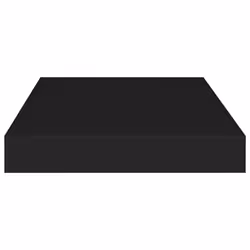 vidaXL 2x Floating Wall Shelves Black 40x23x3.8 cm MDF Display Bookcase Ledge - Additional view 6