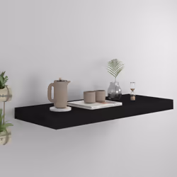 VidaXL 323832 shelve MDF, Metal Black