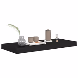 VidaXL 323832 shelve MDF, Metal Black