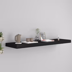 VidaXL 323838 shelve MDF, Metal Black