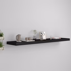 VidaXL 323841 shelve MDF, Metal Black