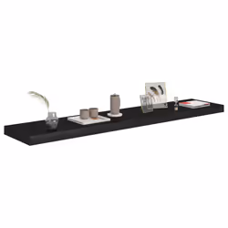 VidaXL 323841 shelve MDF, Metal Black