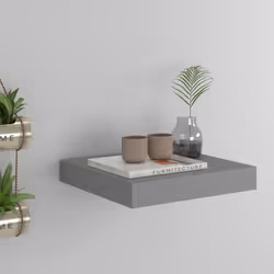VidaXL 323844 shelve MDF, Metal Grey