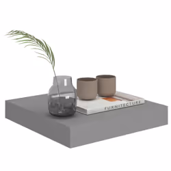 VidaXL 323844 shelve MDF, Metal Grey