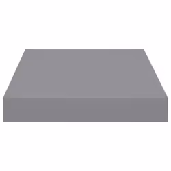 vidaXL 2x Floating Wall Shelves Grey MDF Display Ledge Hanging CD Rack Board - Additional view 4