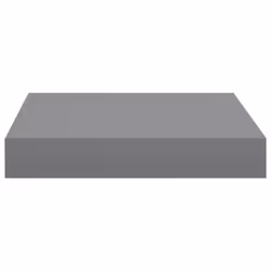 vidaXL 2x Floating Wall Shelves Grey MDF Display Ledge Hanging CD Rack Board - Additional view 5