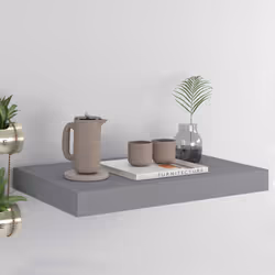 VidaXL 323847 shelve MDF, Metal Grey