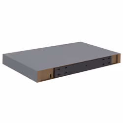 vidaXL 4x Floating Wall Shelves Grey 40x23x3.8 cm MDF Display Bookcase Ledge - Additional view 6