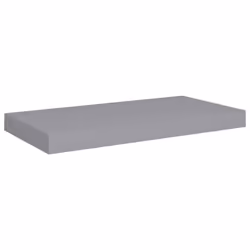 vidaXL 2x Floating Wall Shelves Grey 50x23x3.8 cm MDF Display Bookcase Ledge - Additional view 2