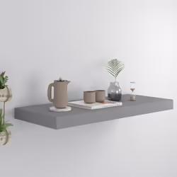 VidaXL 323853 shelve MDF, Metal Grey