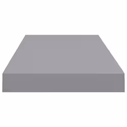 vidaXL 2x Floating Wall Shelves Grey 60x23.5x3.8 cm MDF Display Hanging Rack - Additional view 5