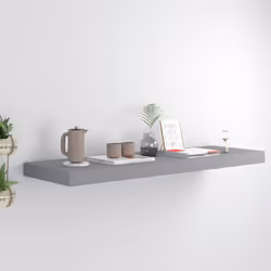 VidaXL 323856 shelve MDF, Metal Grey