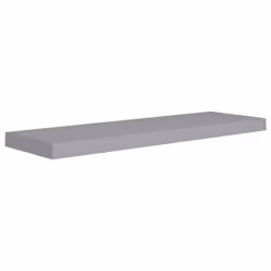 vidaXL 4x Floating Wall Shelves Grey 80x23.5x3.8 cm MDF Display Hanging Rack