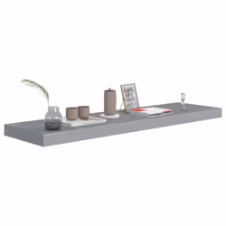 VidaXL 323859 shelve MDF, Metal Grey