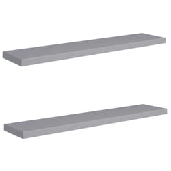 VidaXL 323863 shelve MDF, Metal Grey