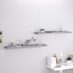VidaXL 323863 shelve MDF, Metal Grey