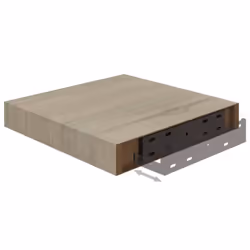 vidaXL 4x Floating Wall Shelves Oak MDF Display Ledge Hanging Wall Rack Board - Additional view 7