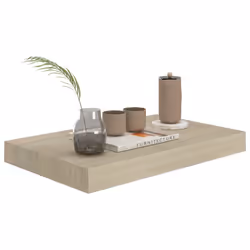 vidaXL 4x Floating Wall Shelves Oak 40x23x3.8 cm MDF Display Bookcase Ledge