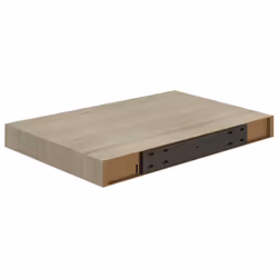 vidaXL 4x Floating Wall Shelves Oak 40x23x3.8 cm MDF Display Bookcase Ledge - Additional view 7