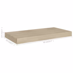 vidaXL 4x Floating Wall Shelves Oak 50x23x3.8 cm MDF Display Bookcase Ledge