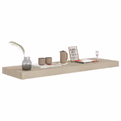 vidaXL 4x Floating Wall Shelves Oak 80x23.5x3.8 cm MDF Display Hanging Rack - Additional view 6