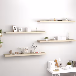 VidaXL 323885 shelve MDF, Metal Oak