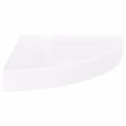 vidaXL Floating Corner Shelf High Gloss White 25x25x3.8 cm MDF Hanging Rack