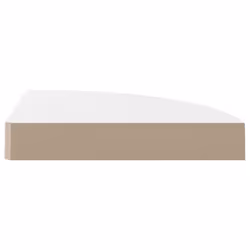vidaXL Floating Corner Shelf High Gloss White 25x25x3.8 cm MDF Hanging Rack - Additional view 4