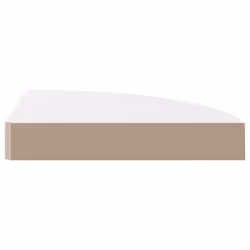 vidaXL 2x Floating Corner Shelves High Gloss White 25x25x3.8 cm MDF Display - Additional view 4