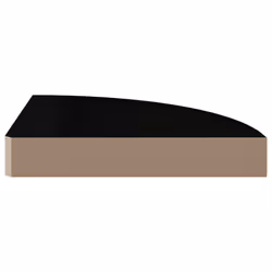 vidaXL 4x Floating Corner Shelves High Gloss Black 25x25x3.8 cm MDF Display - Additional view 5
