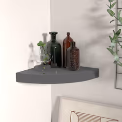 VidaXL 323892 shelve MDF, Metal Grey
