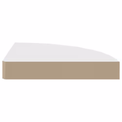 vidaXL 2x Floating Corner Shelves White 25x25x3.8 cm MDF Display Hanging Rack - Additional view 5