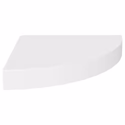 vidaXL 4x Floating Corner Shelves White 25x25x3.8 cm MDF Display Hanging Rack