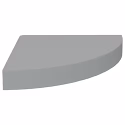 vidaXL 2x Floating Corner Shelves Grey 25x25x3.8 cm MDF Display Hanging Rack